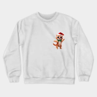 Santa cat dance Crewneck Sweatshirt